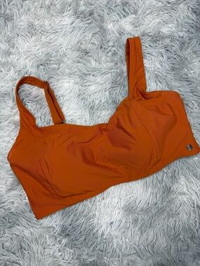 Calia By Carrie Underwood Power Sculpt Swim Bikini Top Rust Orange